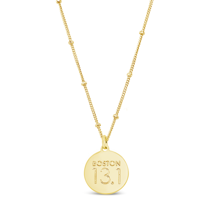 City Distance Disc Necklace