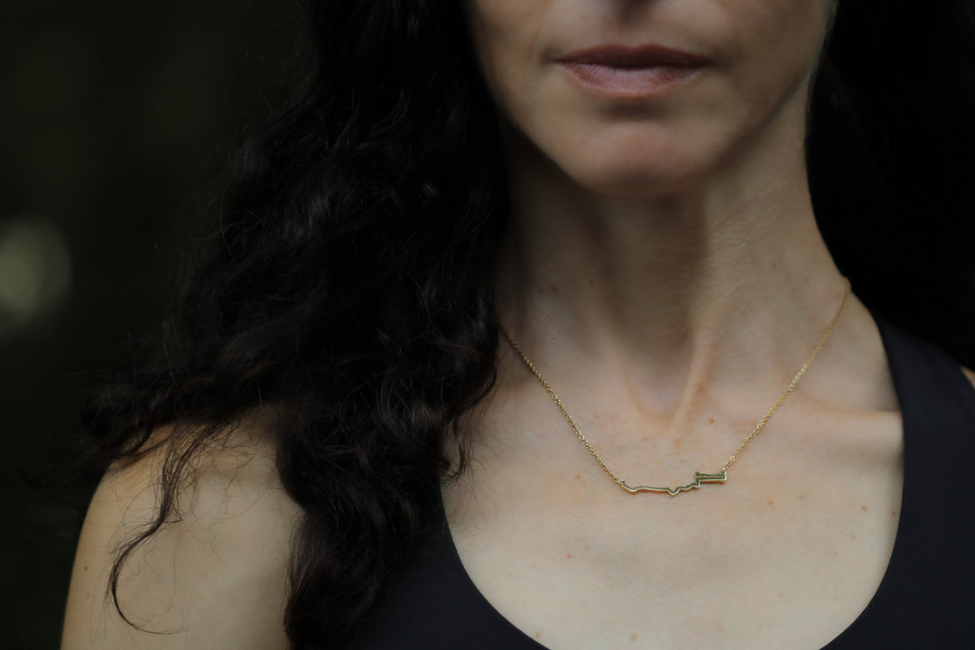 TCS New York City Marathon Course Necklace