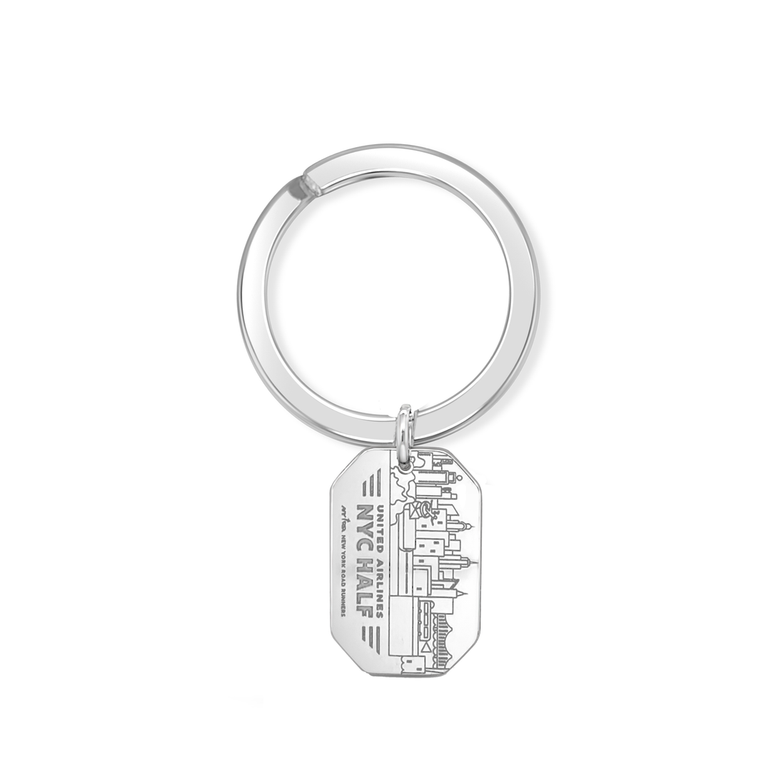 United Airlines NYC Half Key Ring
