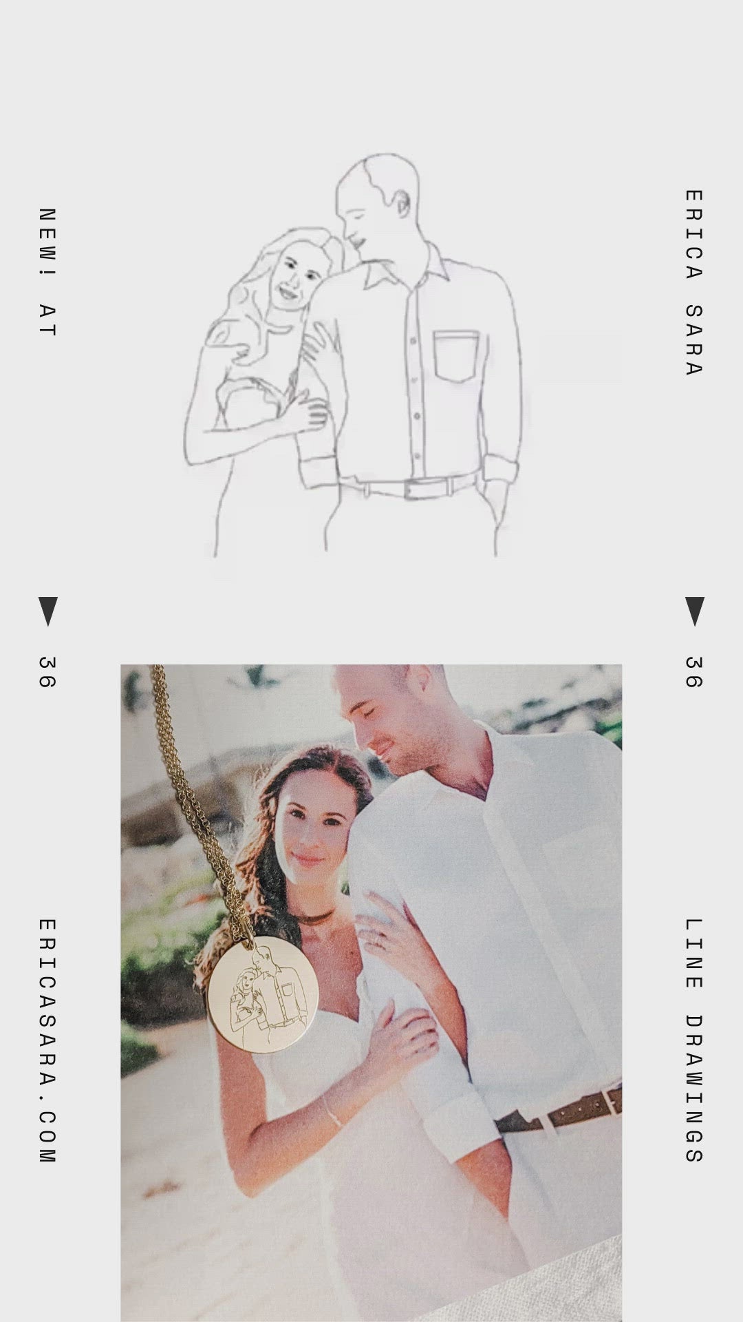 Custom Portrait Disc Necklace