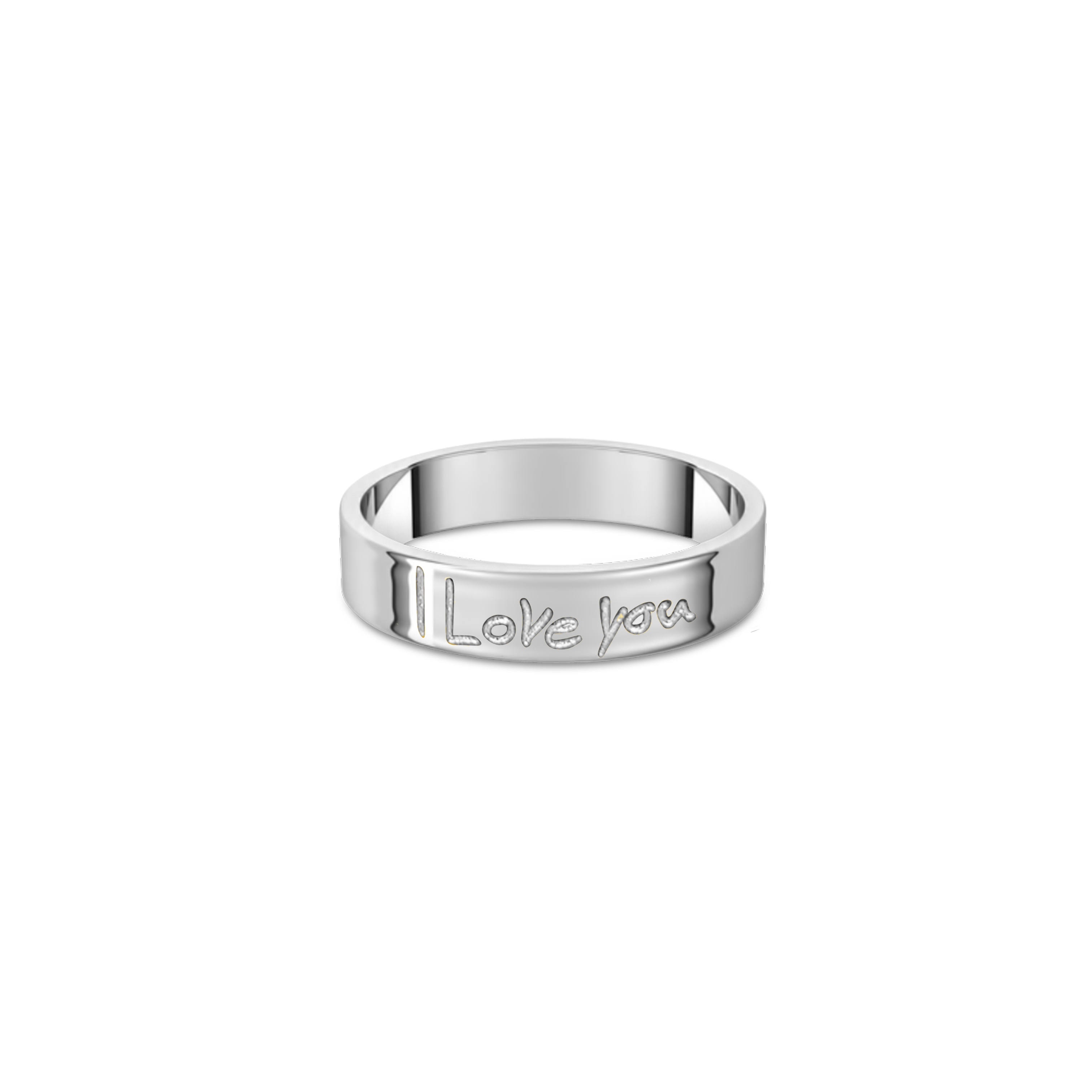 Handwriting Engraved Ring