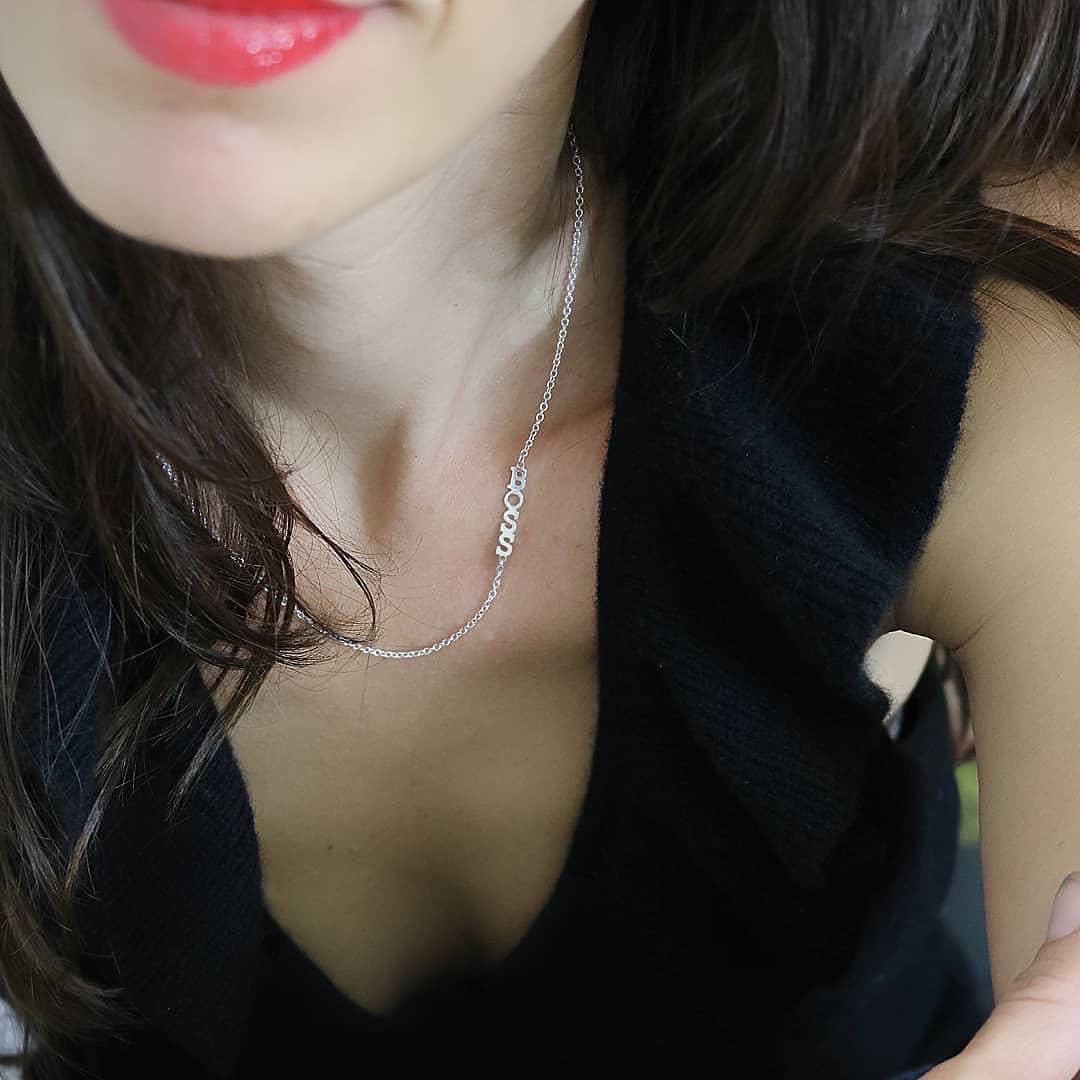 BOSS Asymmetrical Necklace