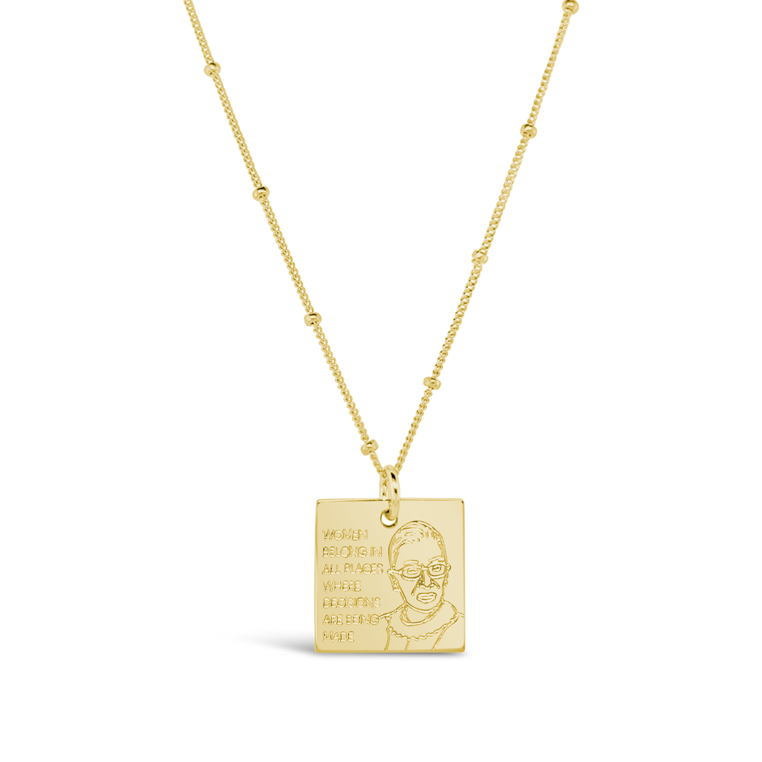 RBG Square Necklace