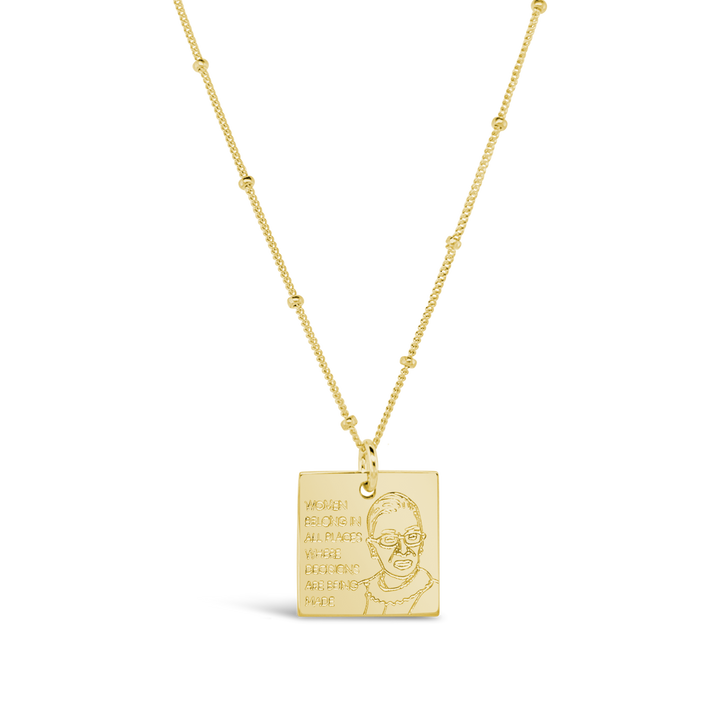RBG Square Necklace
