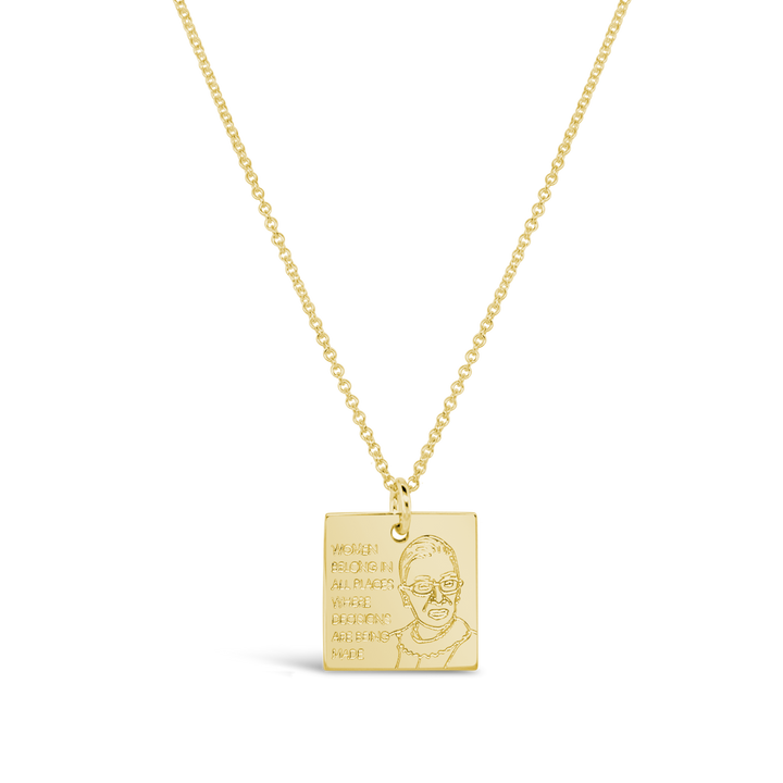 RBG Square Necklace