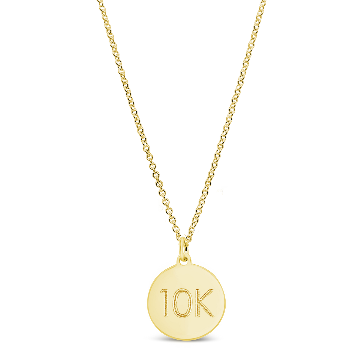 Custom Distance Disc Necklace