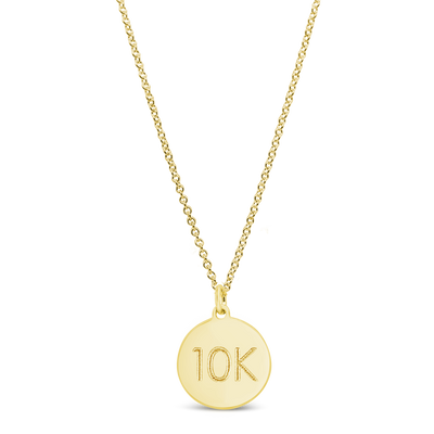 Custom Distance Disc Necklace