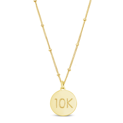 Custom Distance Disc Necklace