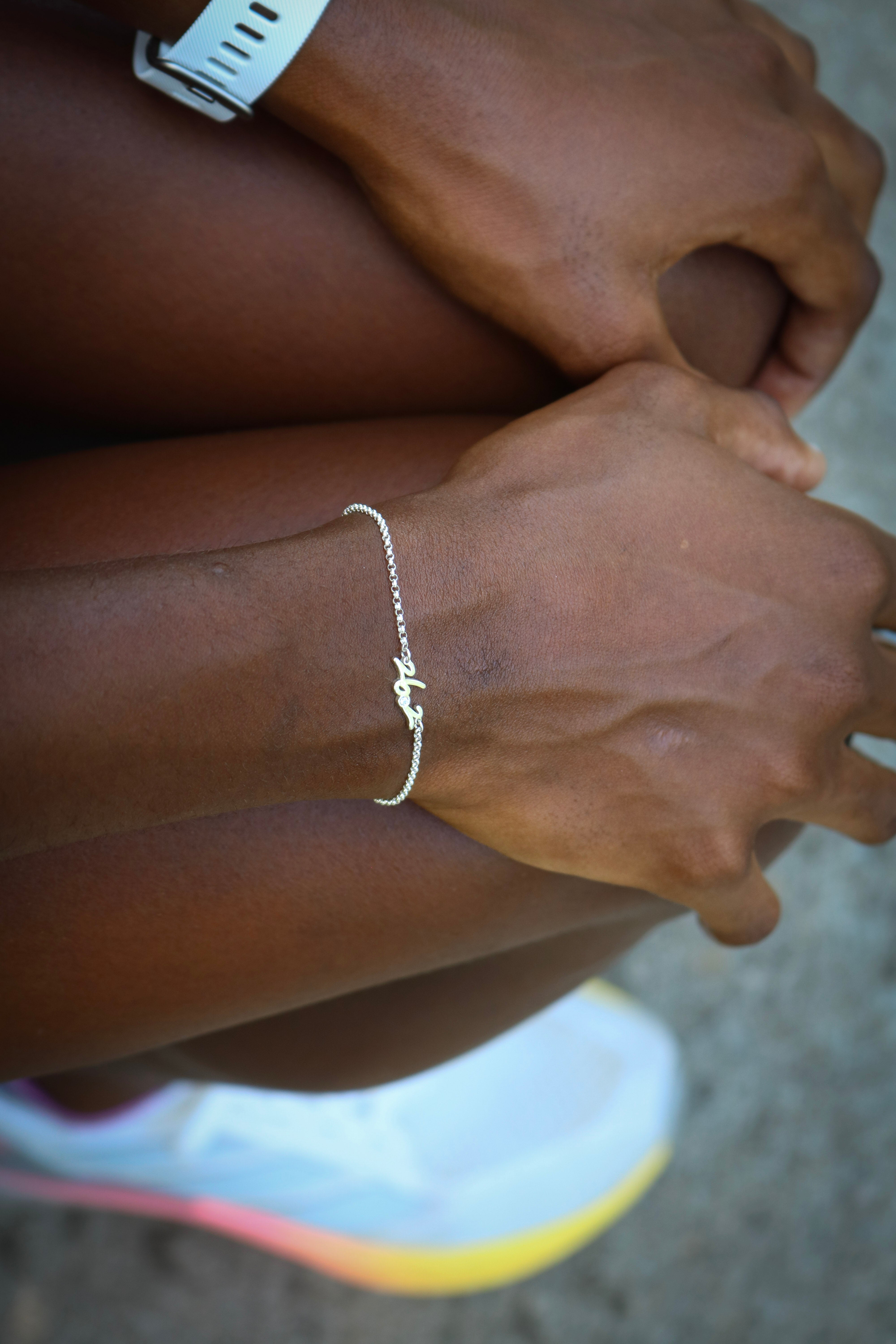Every Woman's Marathon 26.2 Bracelet with Diamond – Erica Sara Designs