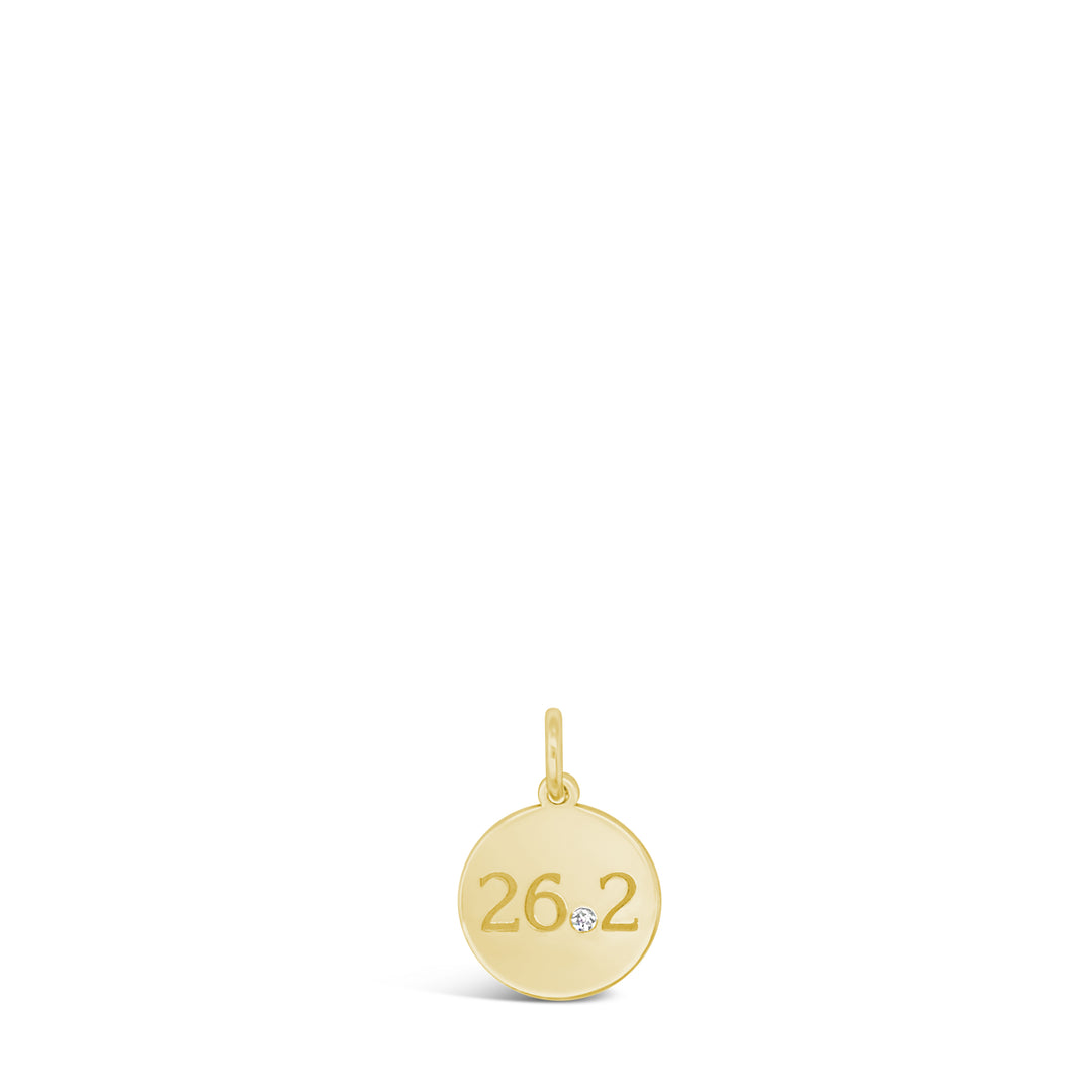 26.2 Marathon Disc Necklace with Diamond