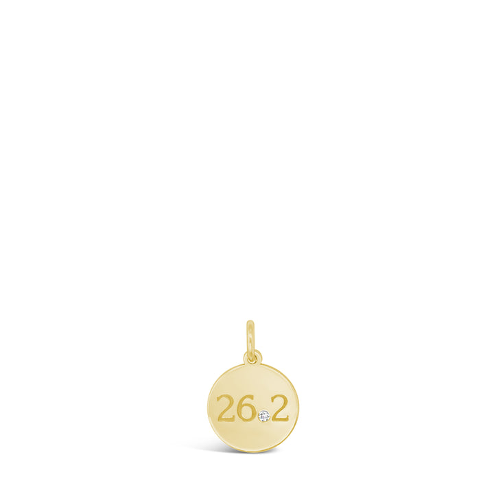 26.2 Marathon Disc Necklace with Diamond