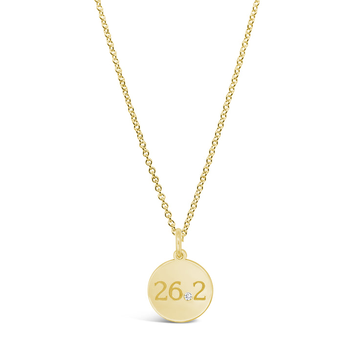 26.2 Marathon Disc Necklace with Diamond