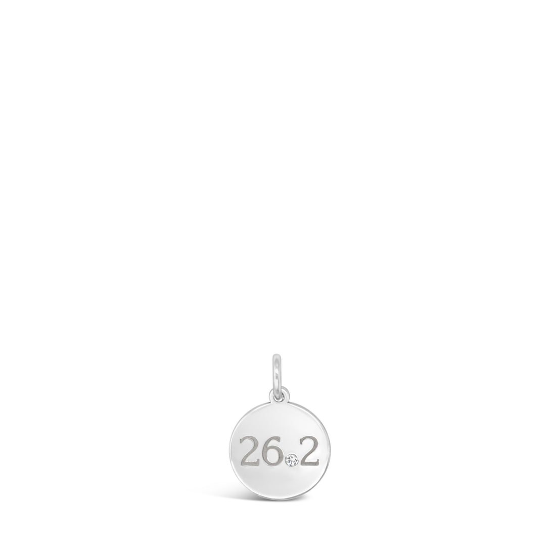 26.2 Marathon Disc Necklace with Diamond