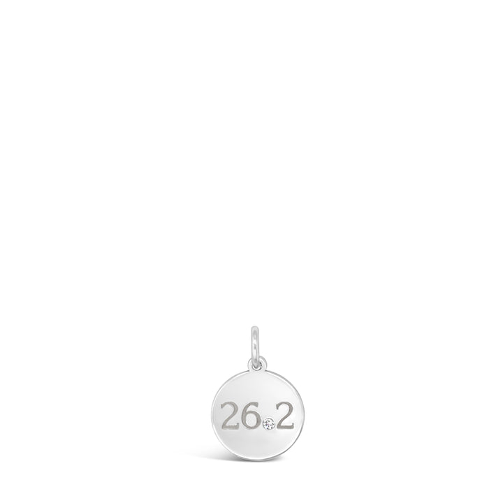 26.2 Marathon Disc Necklace with Diamond