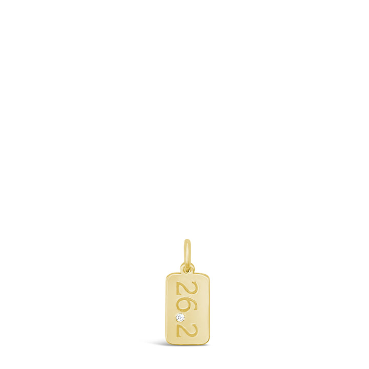 26.2 Marathon Tag Necklace with Diamond