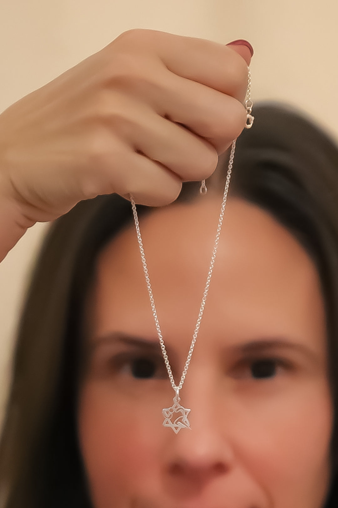 NJR Magen David Charm Necklace