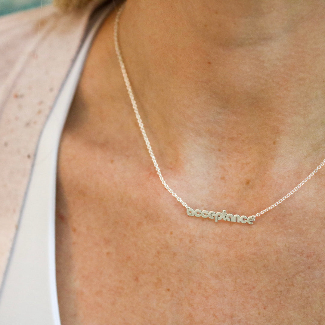 Custom Bubble Name Necklace