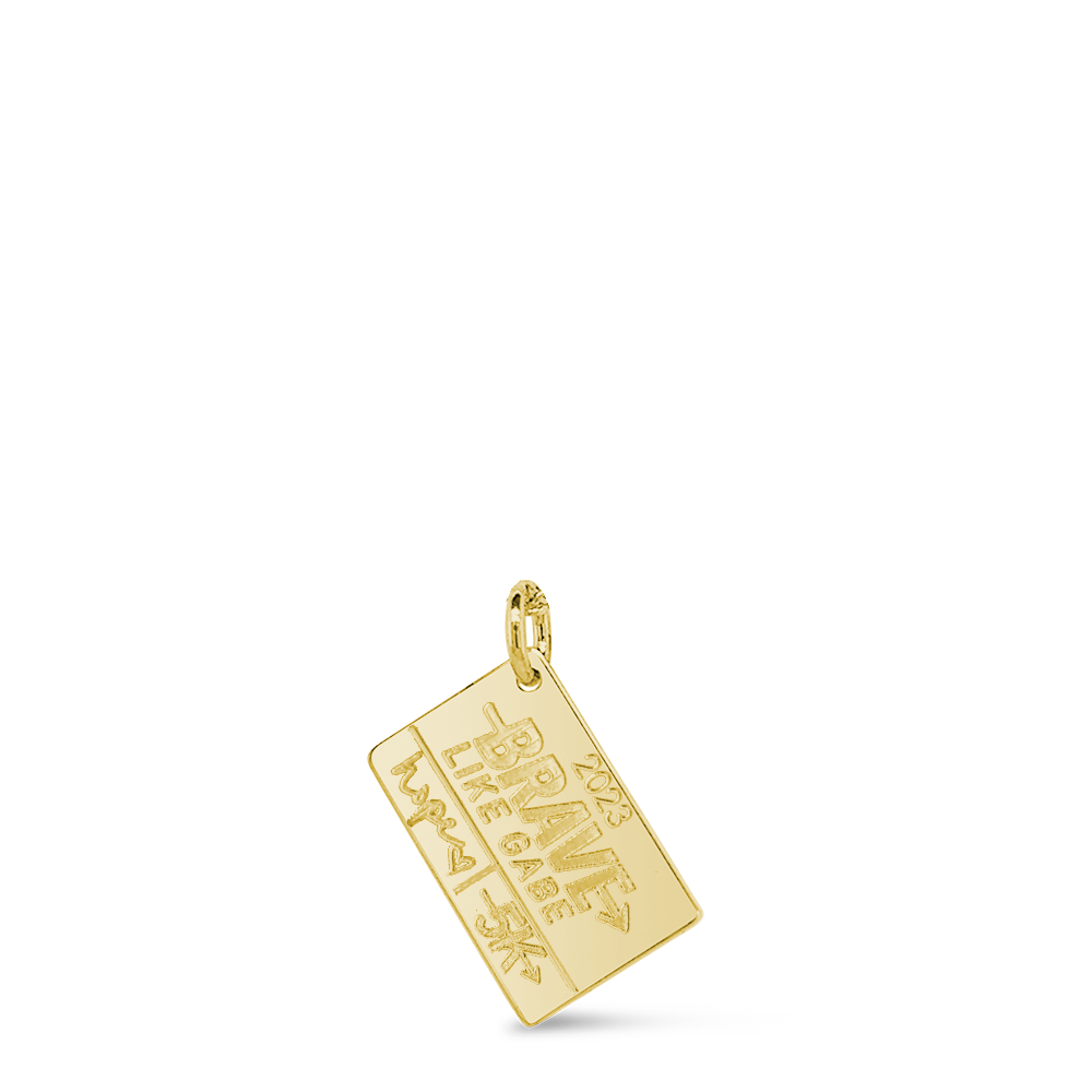 BRAVE Like Gabe 5K Race Bib Necklace