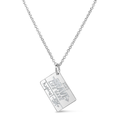 BRAVE Like Gabe 5K Race Bib Necklace