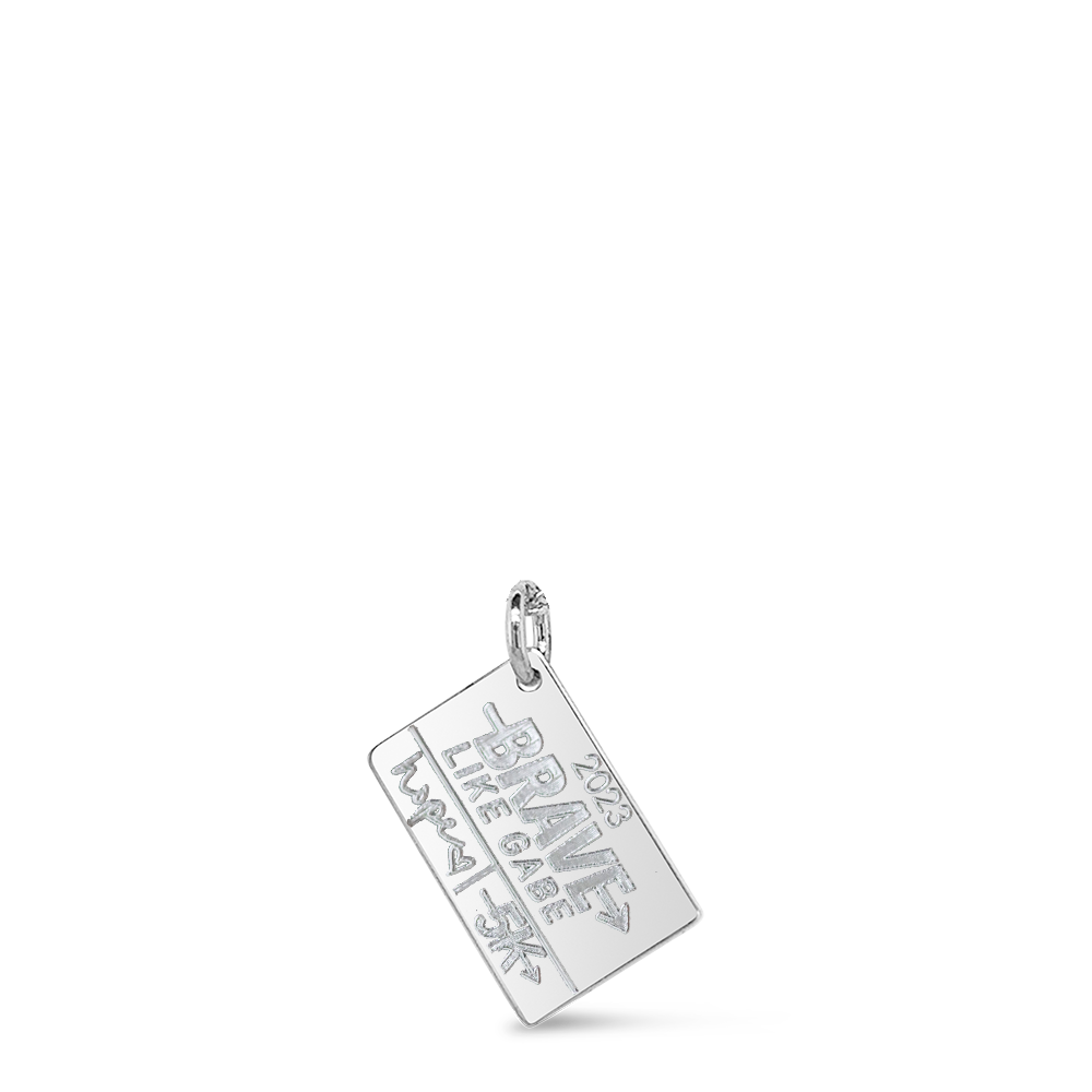 BRAVE Like Gabe 5K Race Bib Necklace