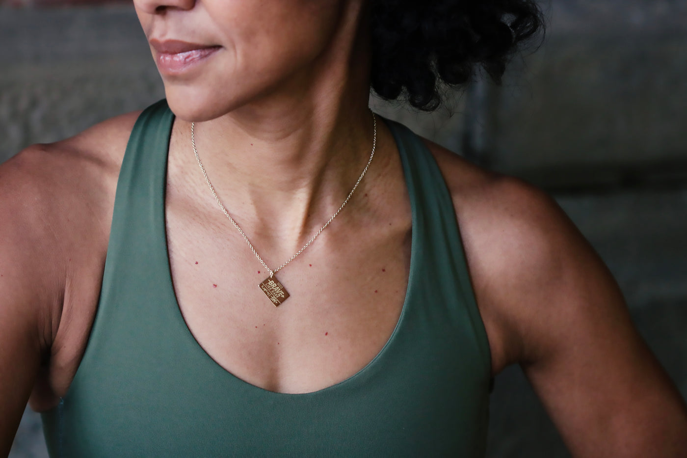 BRAVE Like Gabe 5K Race Bib Necklace