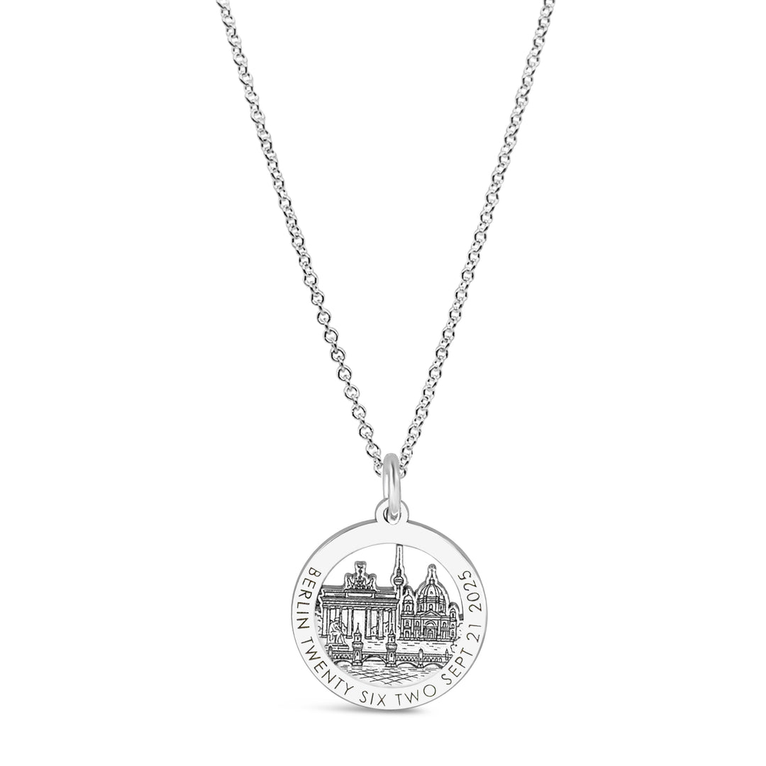 Personalized Berlin Charm Necklace
