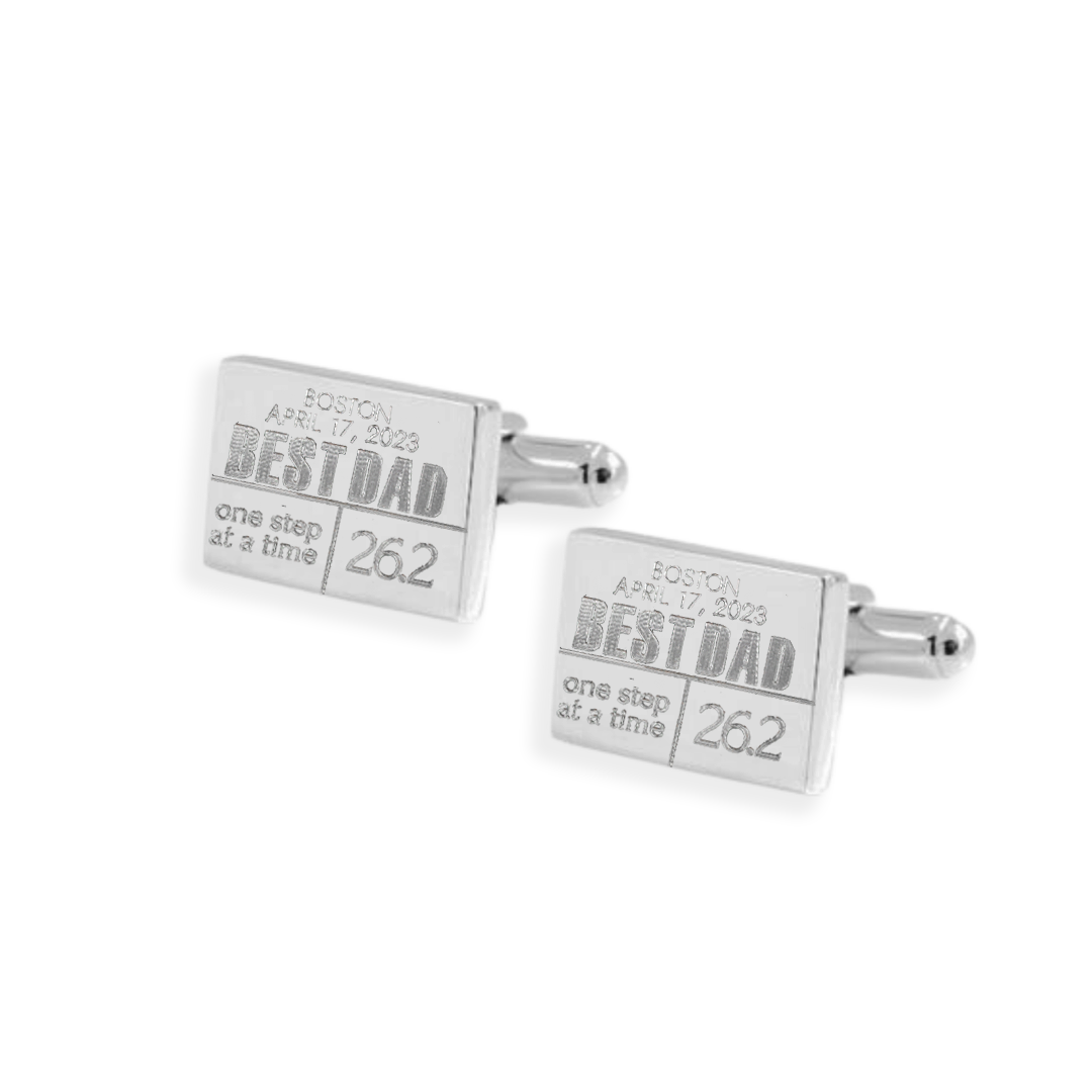 Personalized Race Bib Cufflinks