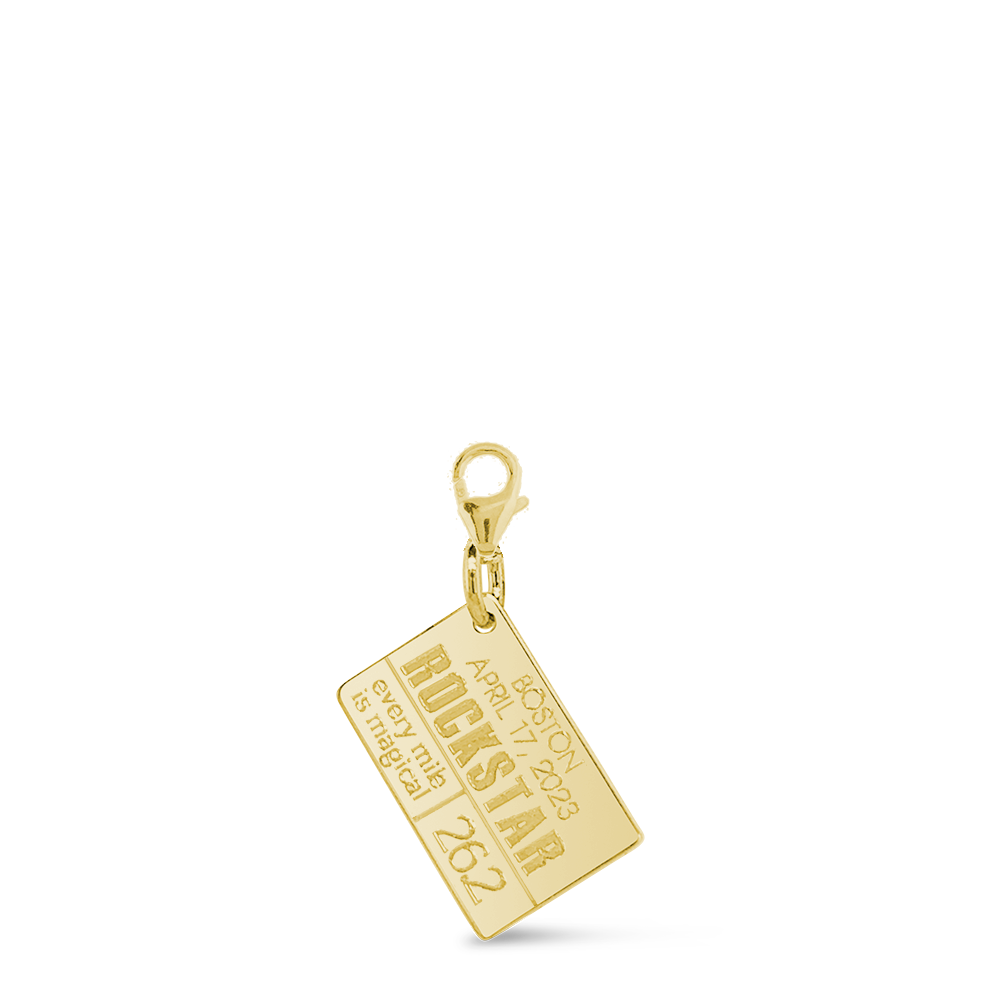Personalized Race Bib Necklace