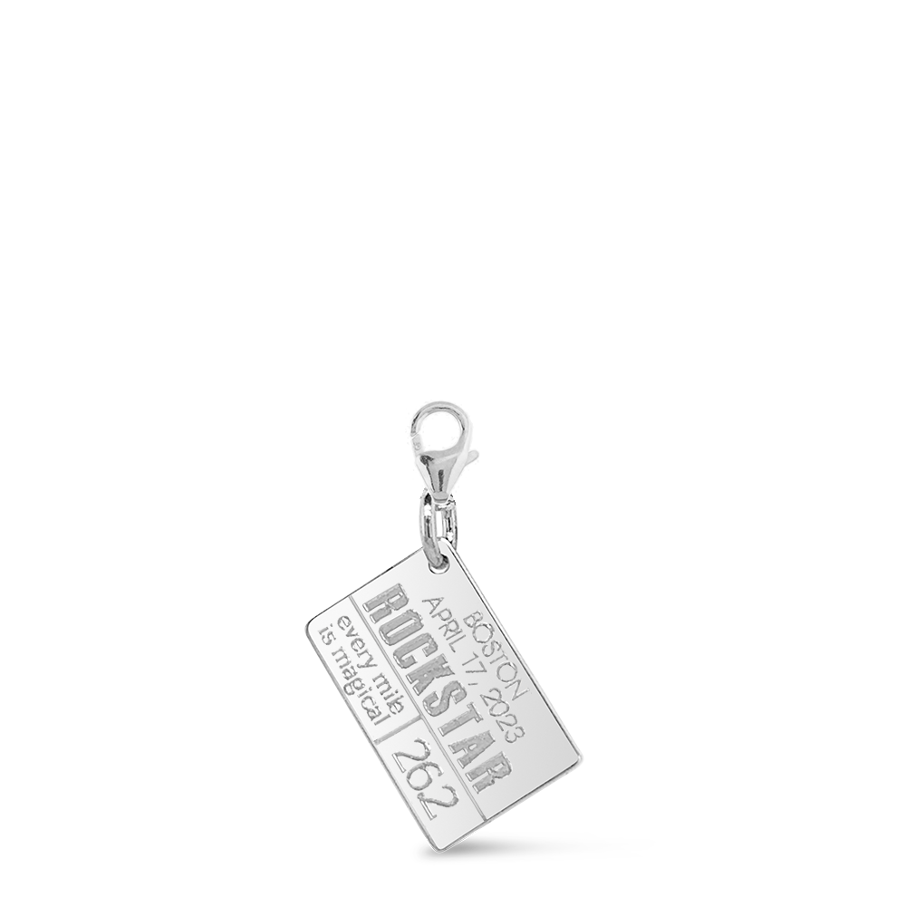 Personalized Race Bib Necklace