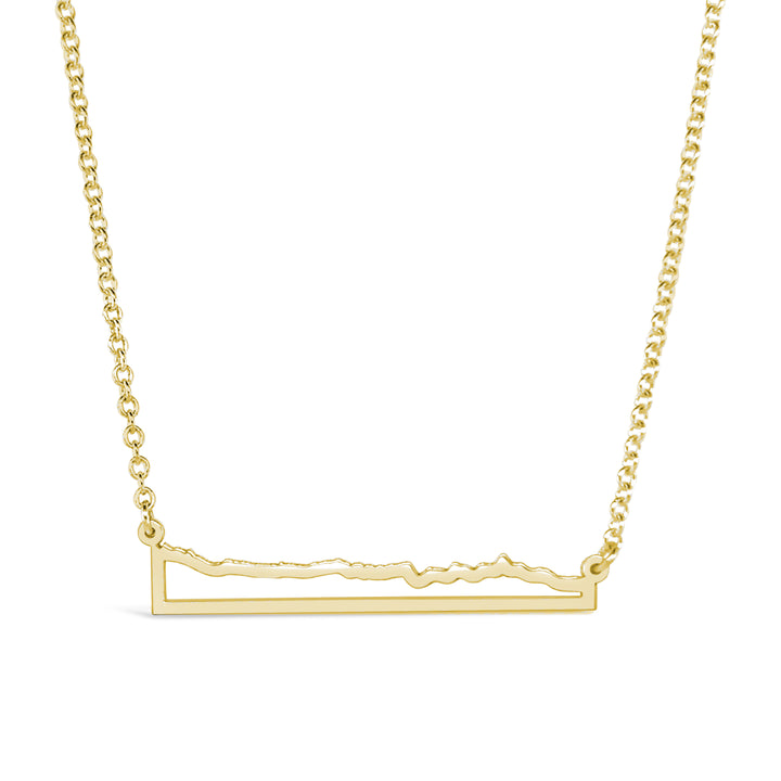 Boston 26.2 Course Elevation Cut Necklace