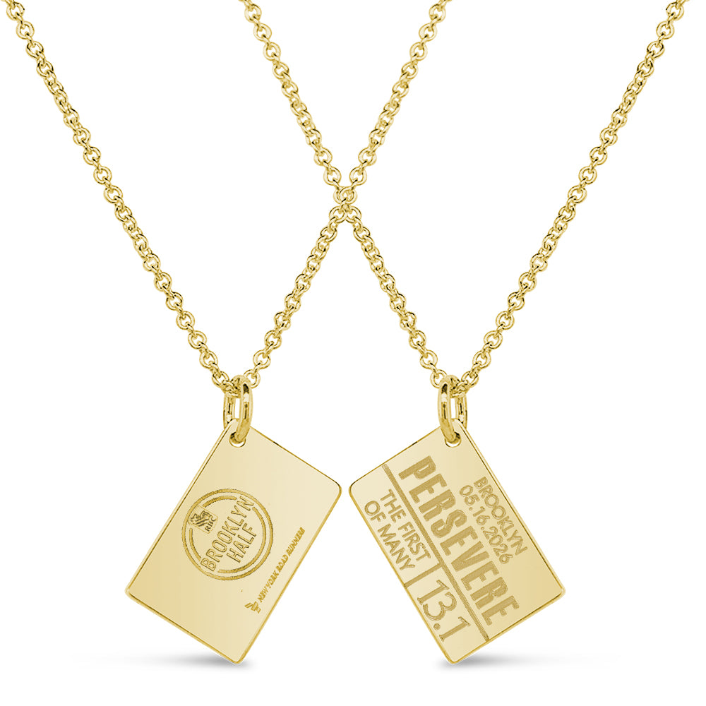 Personalized Rbc Cheques RBC Brooklyn Half Personalized Race Bib Necklace – Erica Sara Designs
