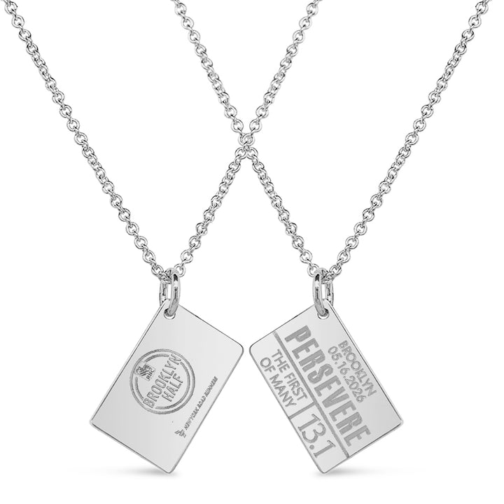 RBC Brooklyn Half Personalized Race Bib Necklace