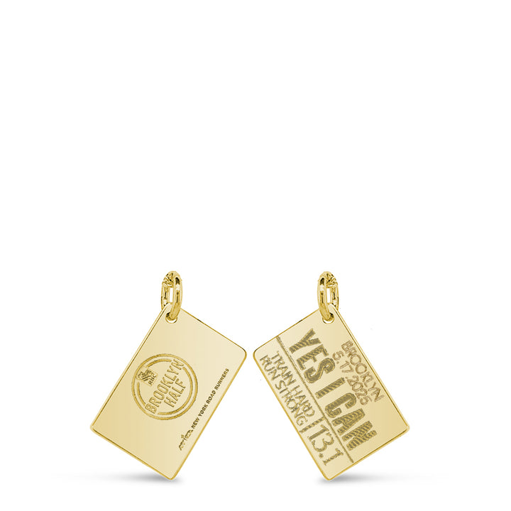 RBC Brooklyn Half Personalized Race Bib Necklace