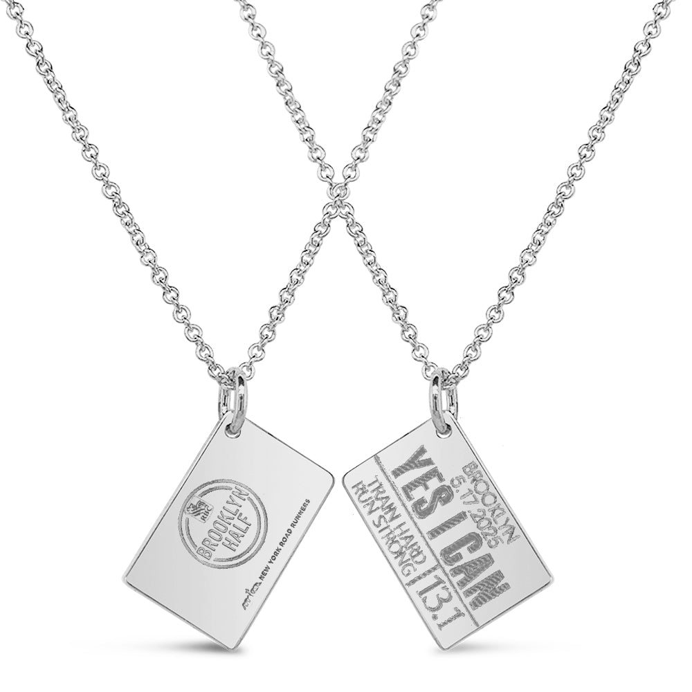 RBC Brooklyn Half Personalized Race Bib Necklace