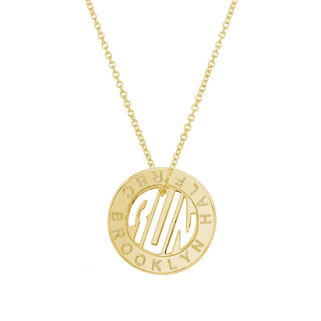 RBC Brooklyn Half Token Necklace