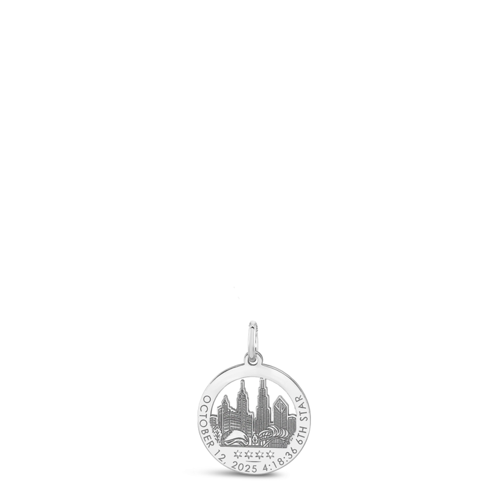 Personalized Chicago Charm Necklace