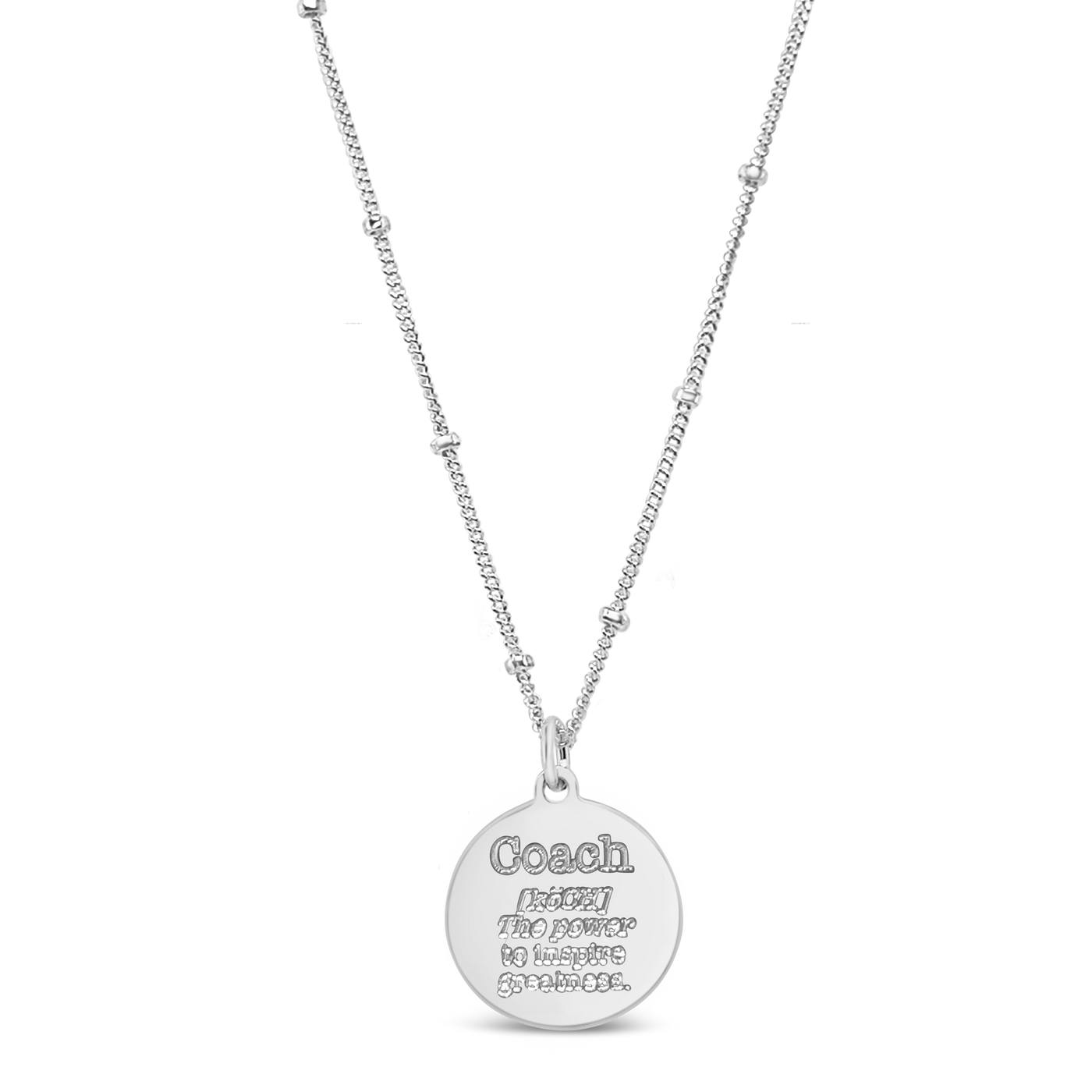 Coach Defined Disc Necklace