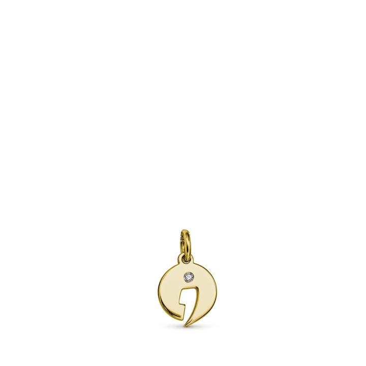 Still I Run Diamond Semicolon Necklace