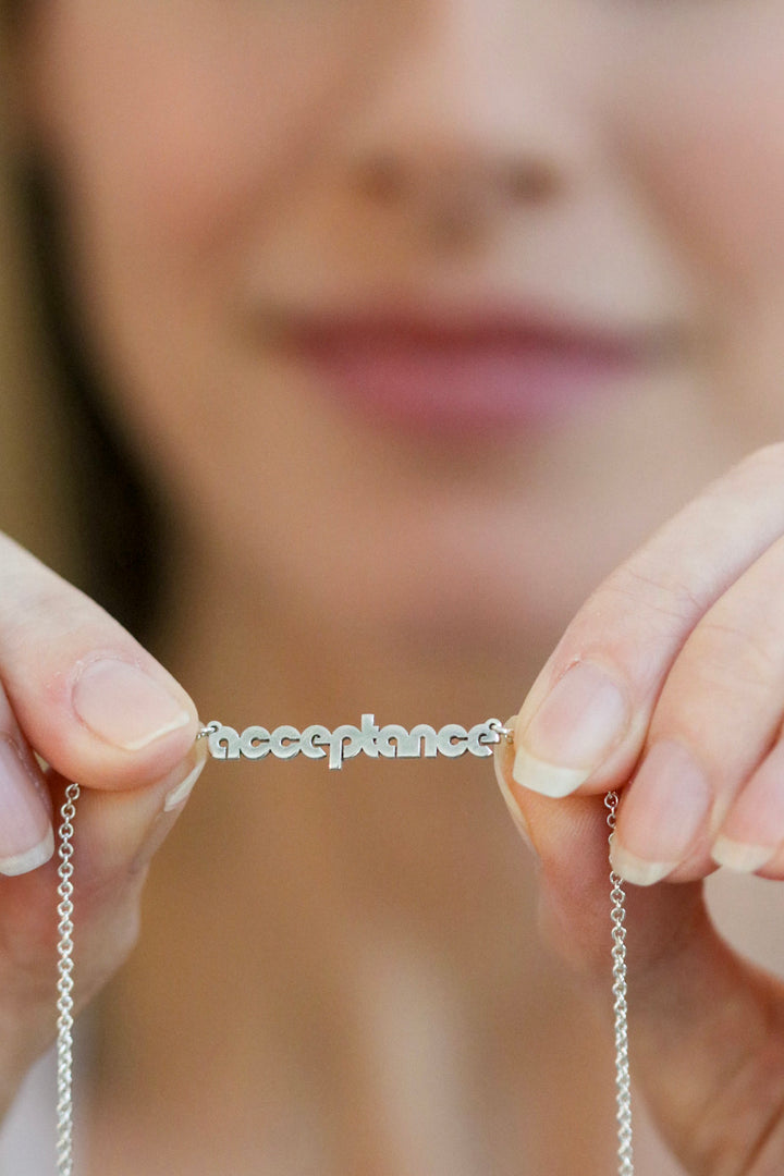 Custom Bubble Name Necklace