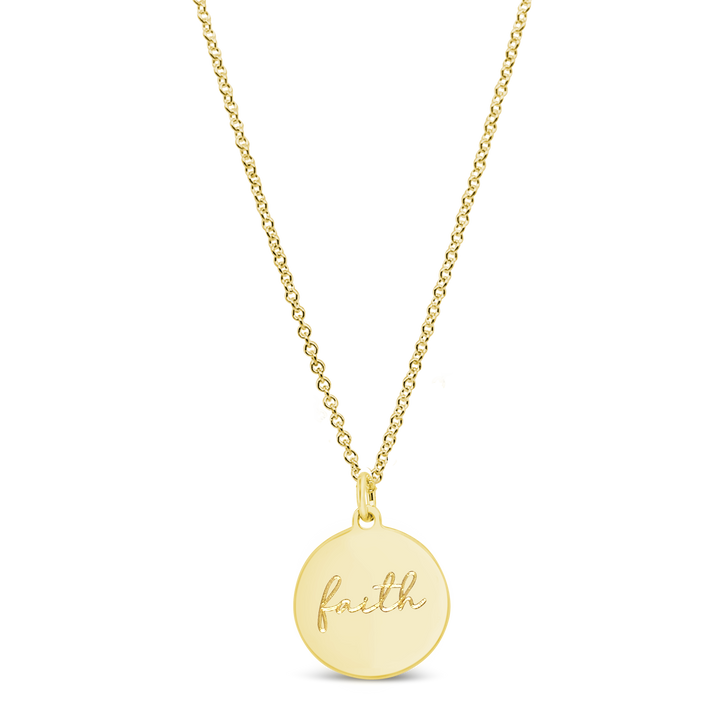 Mantra Disc Necklace