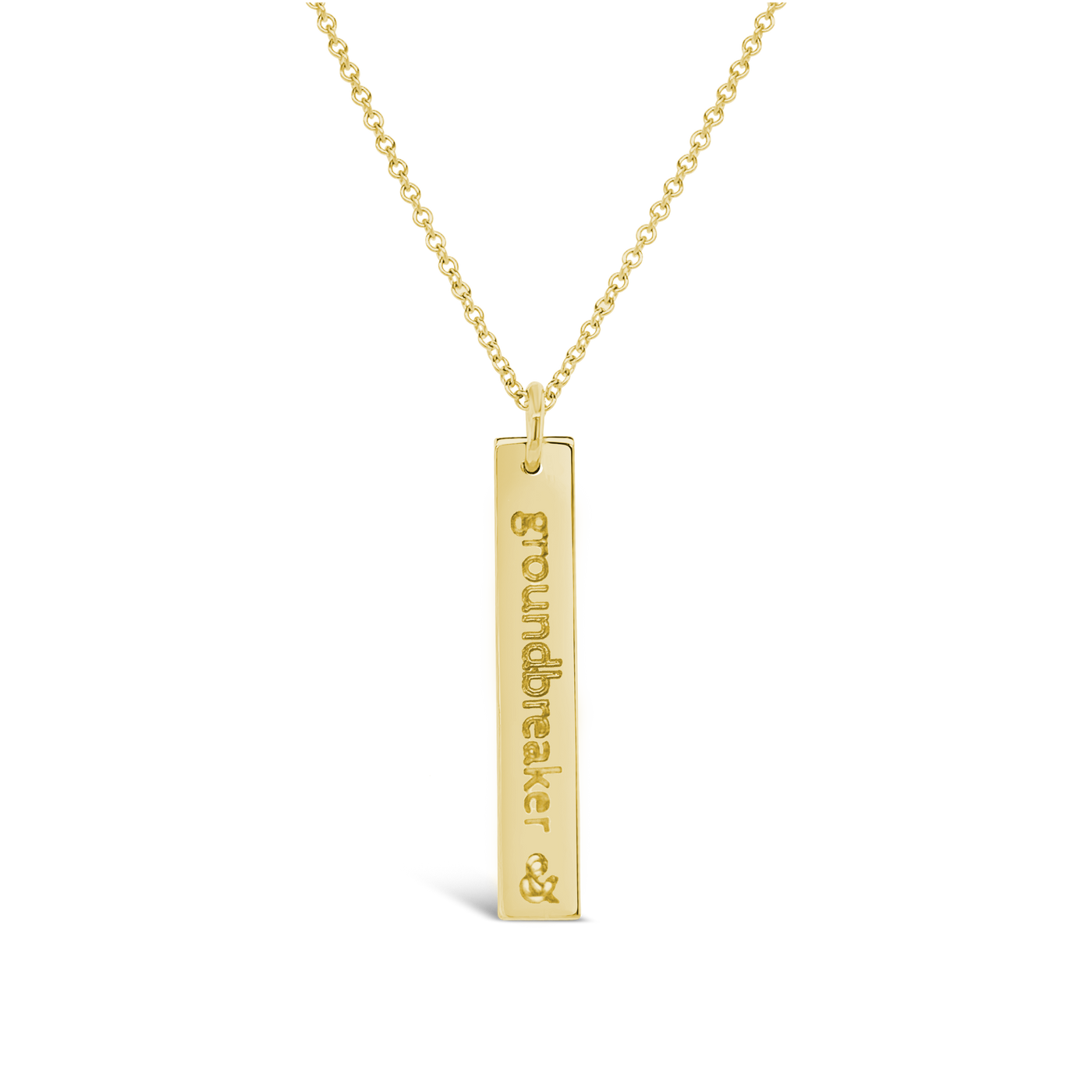 &Mother Groundbreaker Rectangle Necklace