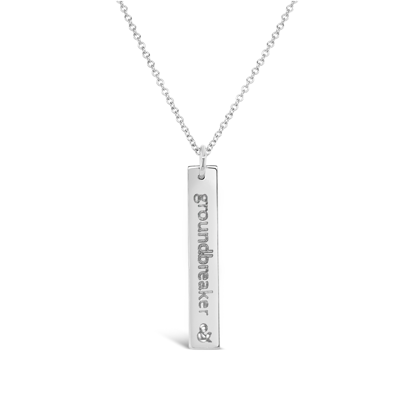 &Mother Groundbreaker Rectangle Necklace