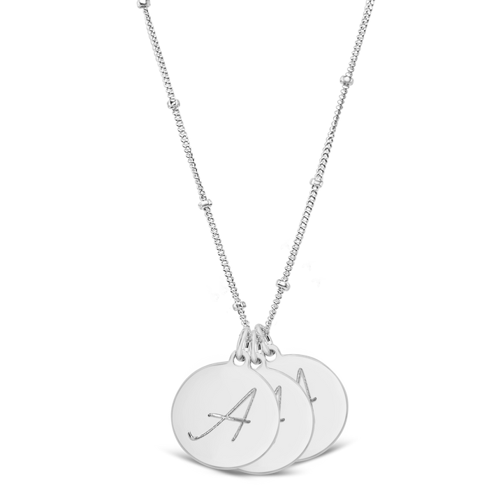 Initial Disc Necklace (3 Discs)