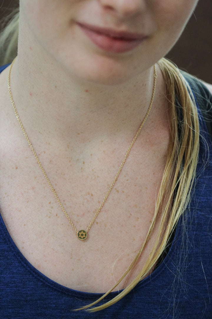 Magen David Bead Necklace