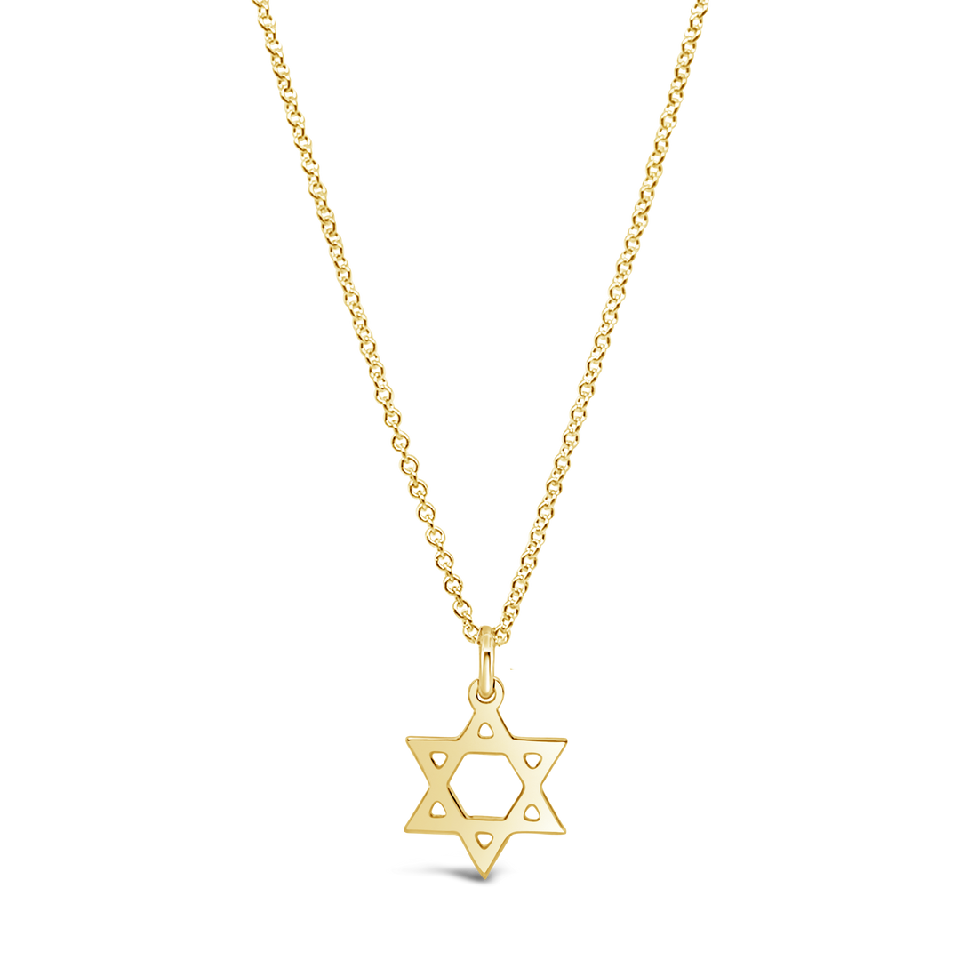 Magen David Disc Necklace