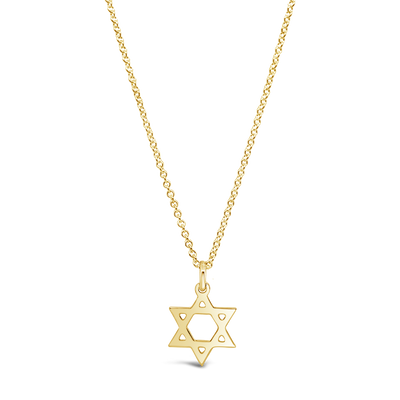 Magen David Disc Necklace