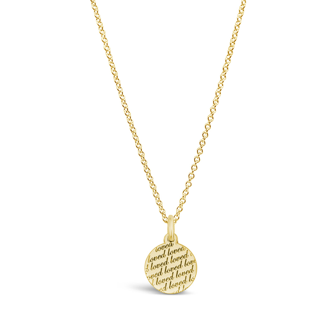 Say It Again Mini Disc Necklace