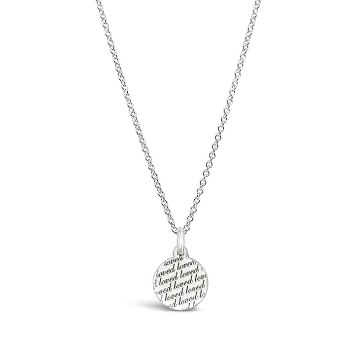 Say It Again Mini Disc Necklace