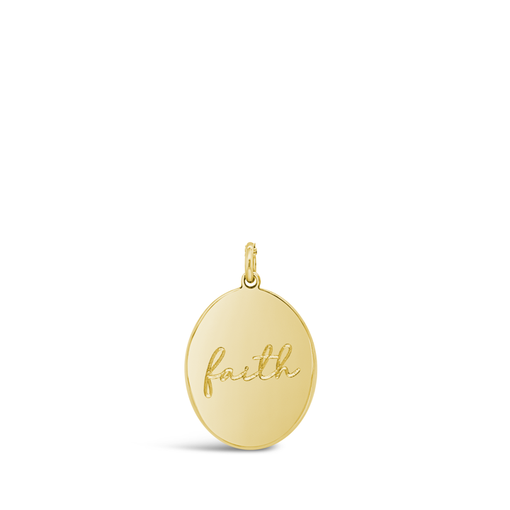 Mantra Oval Necklace