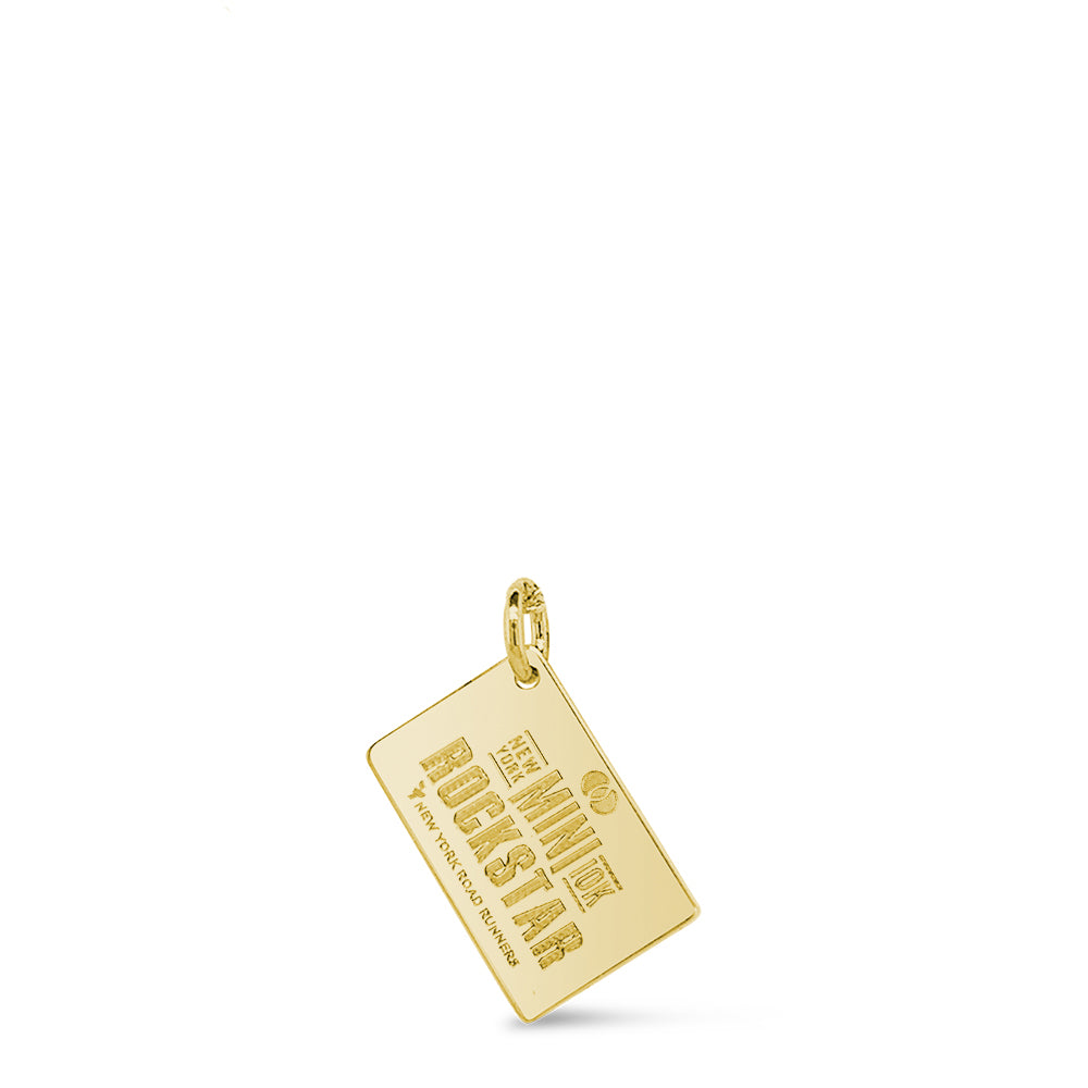 Personalized Mastercard New York Mini 10K Race Bib Necklace